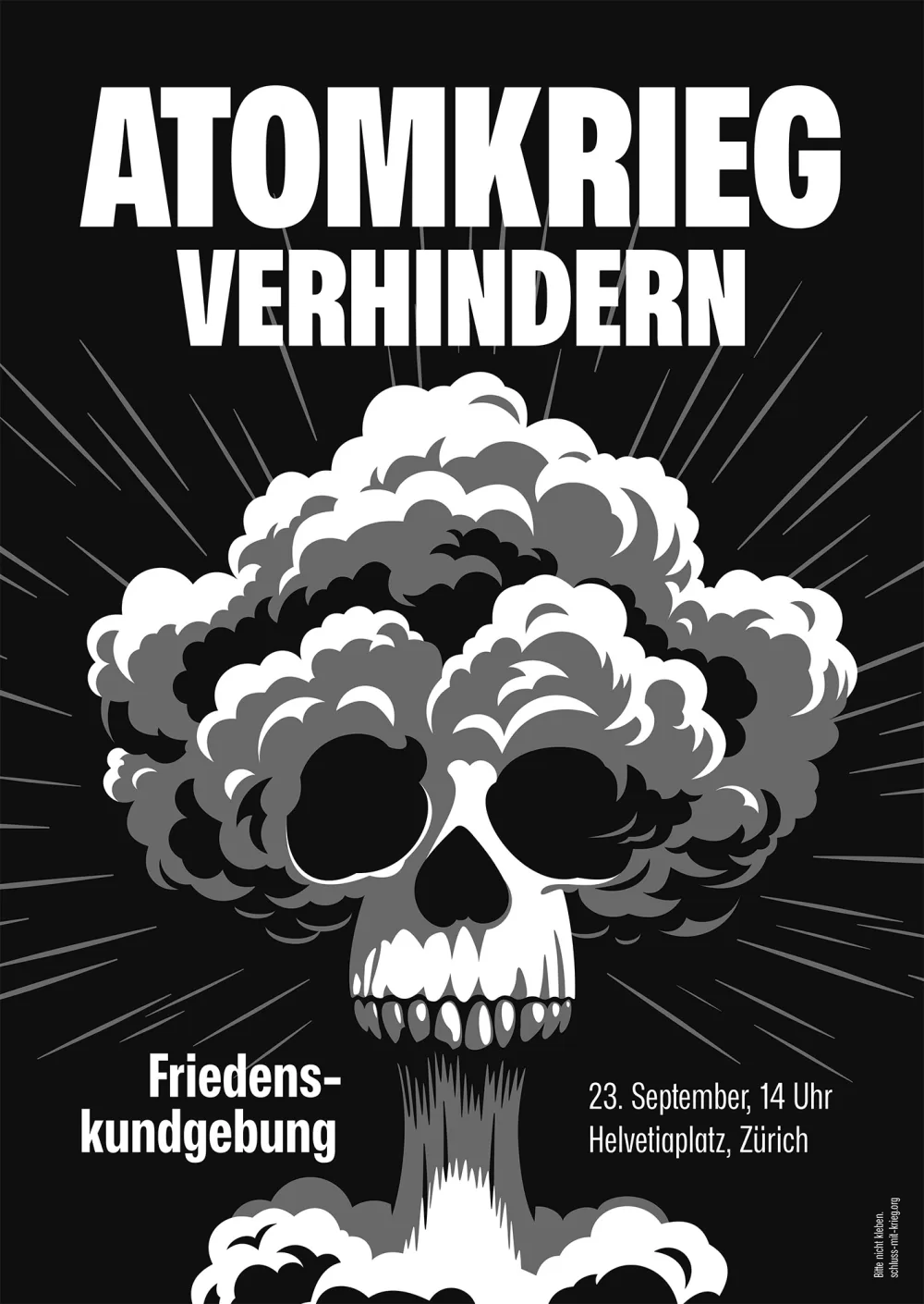 2023, Nico Rohrbach, Atomkrieg verhindern, Friedenskundgebung.