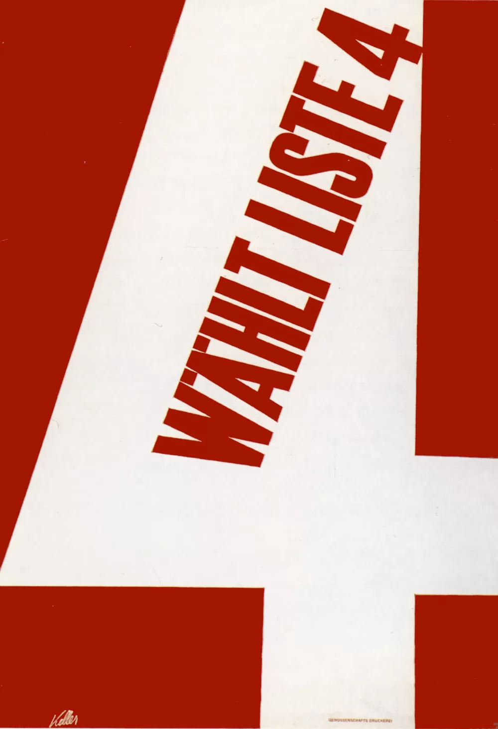1933, Ernst Keller, SPS, Wählt Liste 4.