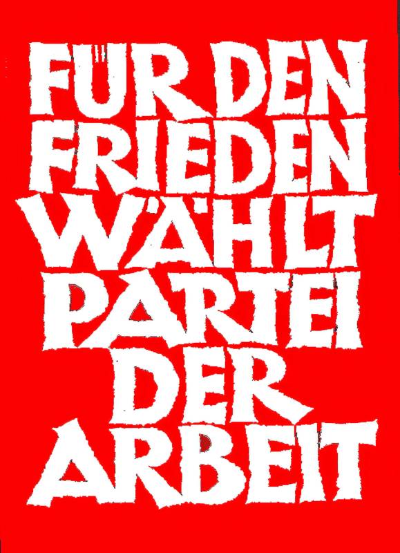 1951, Max von Moos, Für Frieden – wählt PdA.