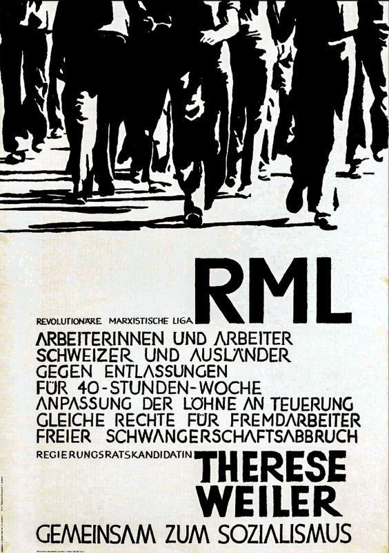 1979, Revolutionäre Liga (RML), Regierungsrat, Theres Weiler
