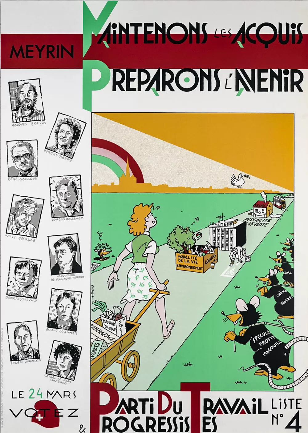 1991, Excoffier, Parti du Travail Meyrin