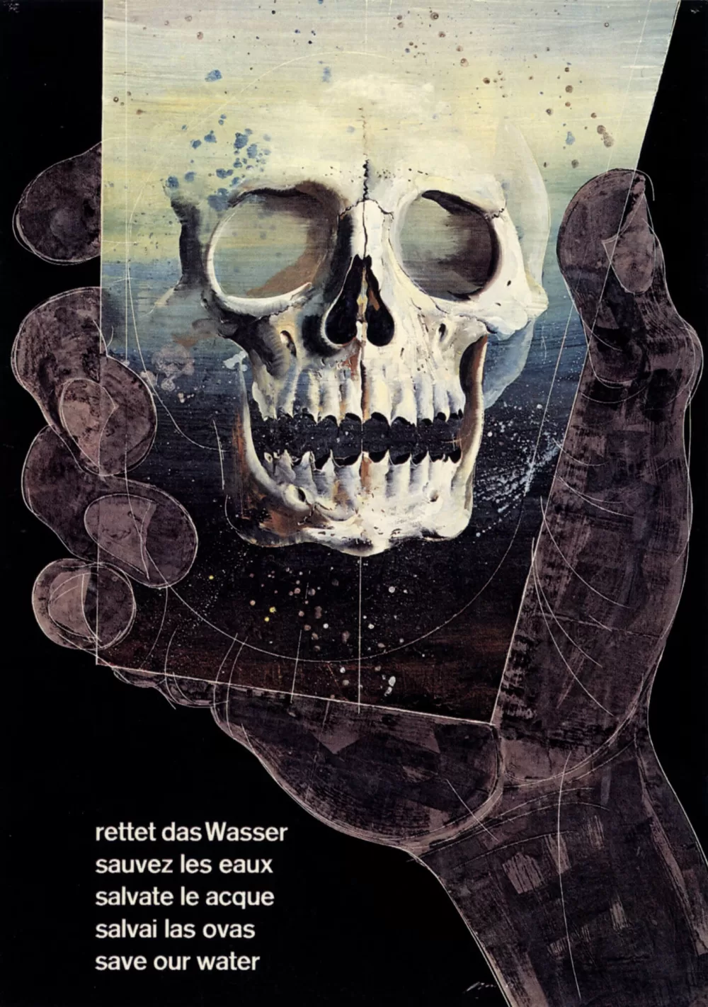 1961, Hans Erni, Rettet das Wasser.