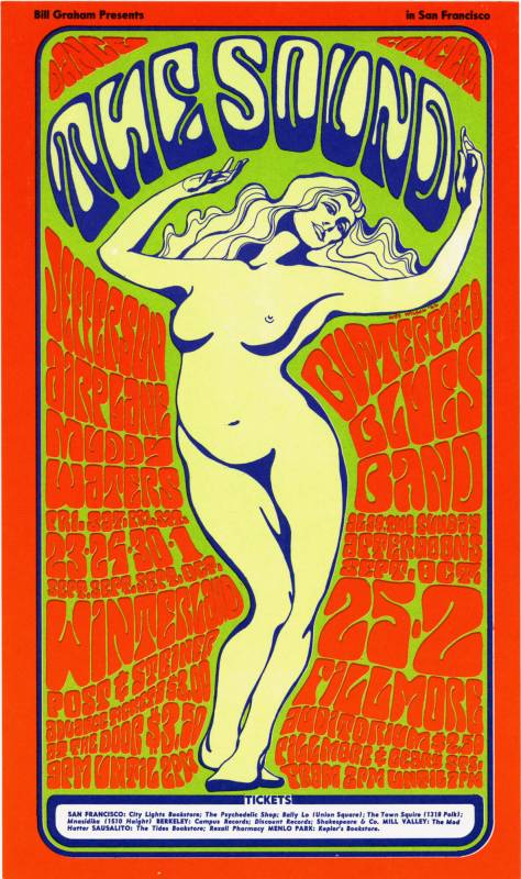 1966, Bill Graham Presents, San Francisco, Wes Wilson, The Sound.