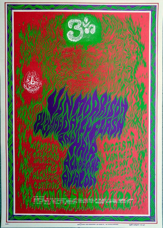 1967, Family Dog, Wes Wilson, Van Morrison