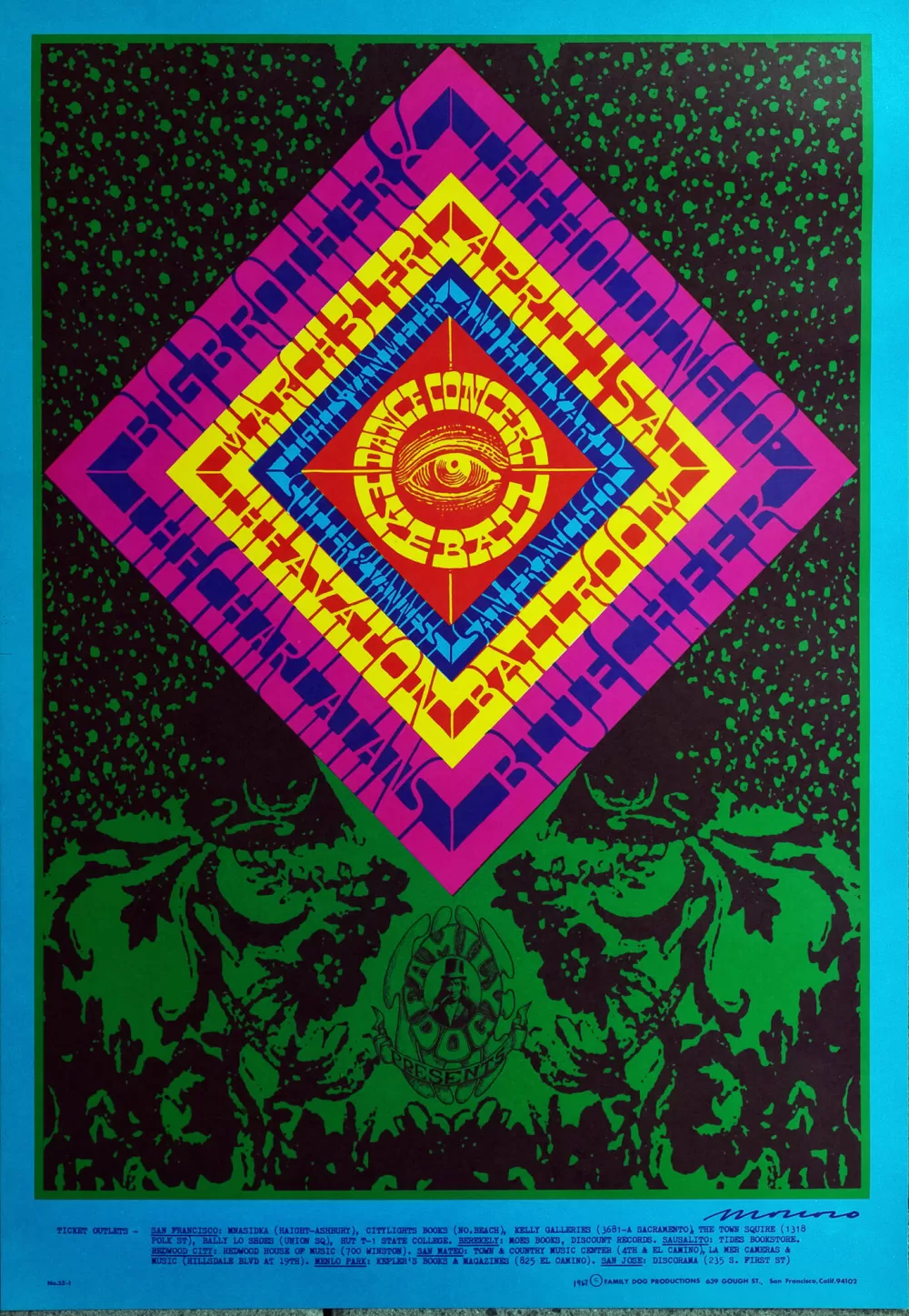 1967, Victor Moscoso, Canned Head.