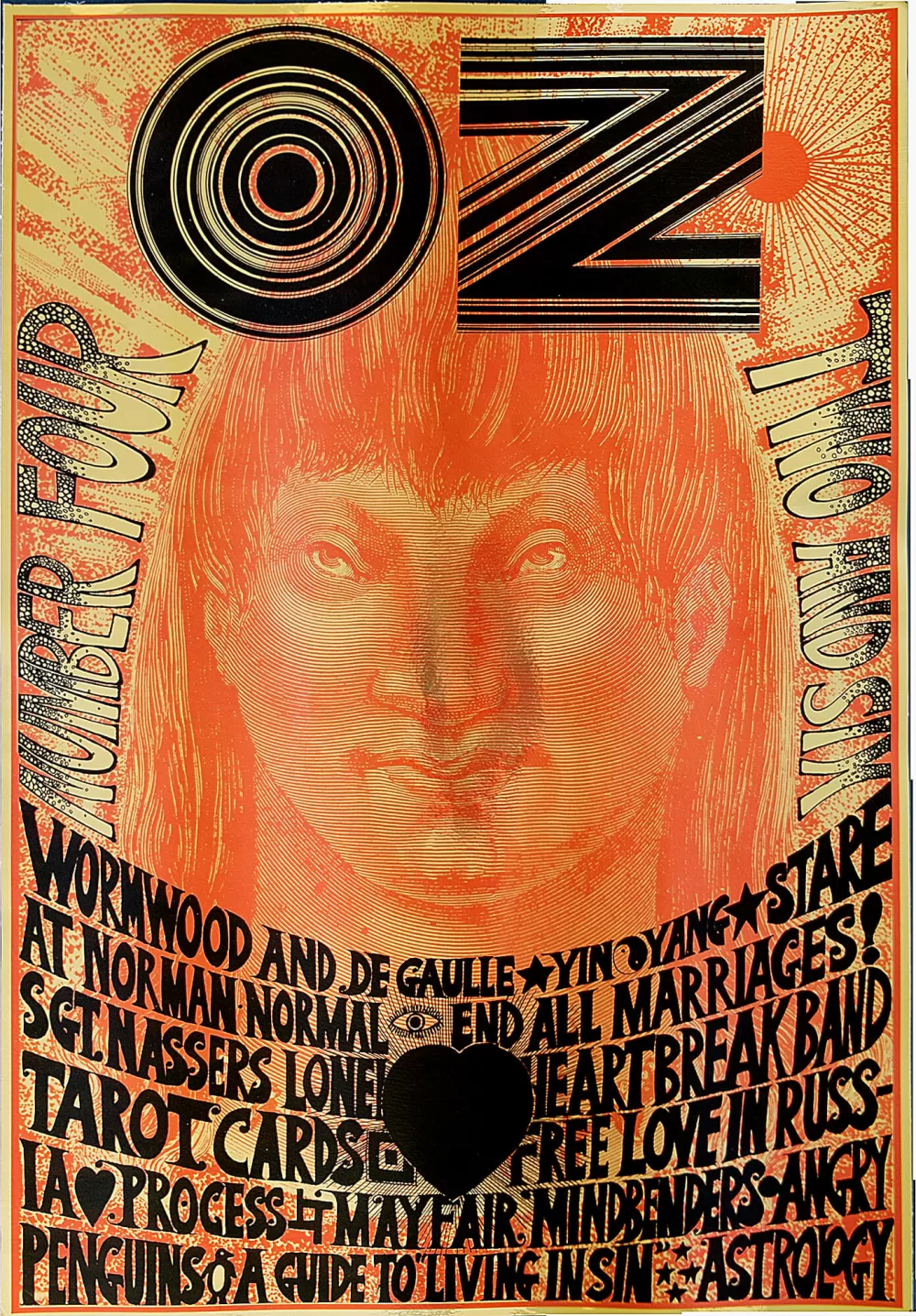 1967, Martin Sharp, Number Four – Two and Six. Legalise Cannabis.