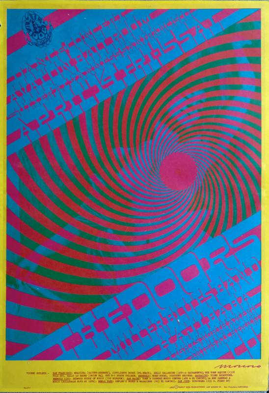 1967, Family Dog, Victor Moscoso, The Doors, Avalon Ballroom.