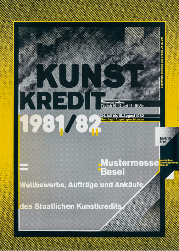 1982, Wolfgang Weingart, Kunstkredit