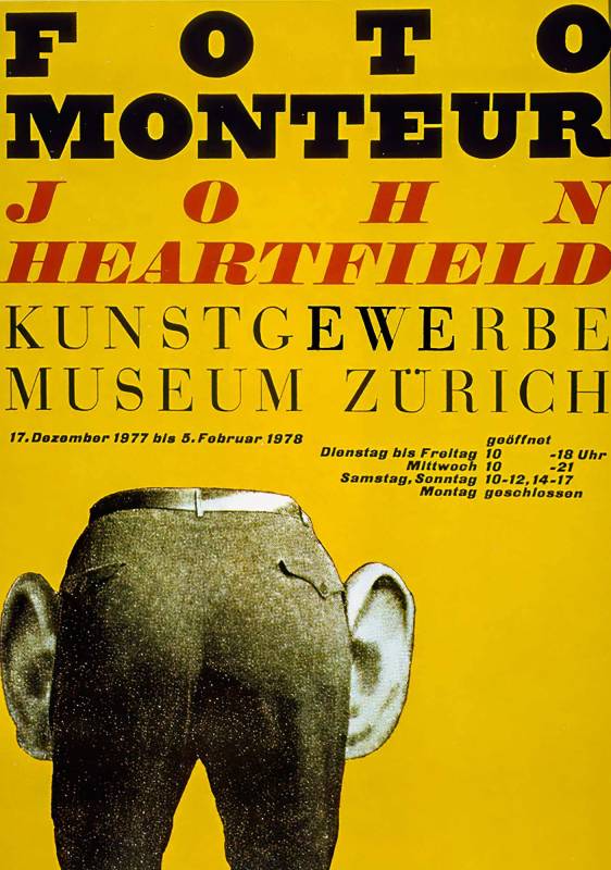 1978, Hans Rudolf Bosshard, John Heartfield, Kunstgewerbemuseum Zürich