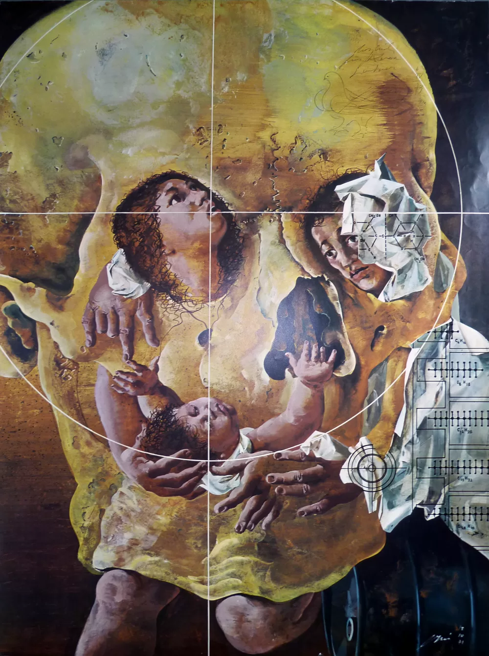 1971, Hans signiert, für die Frau