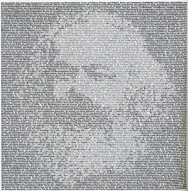 1975, Hans-Rudolf Lutz, Marx, das kommunistische Manifest