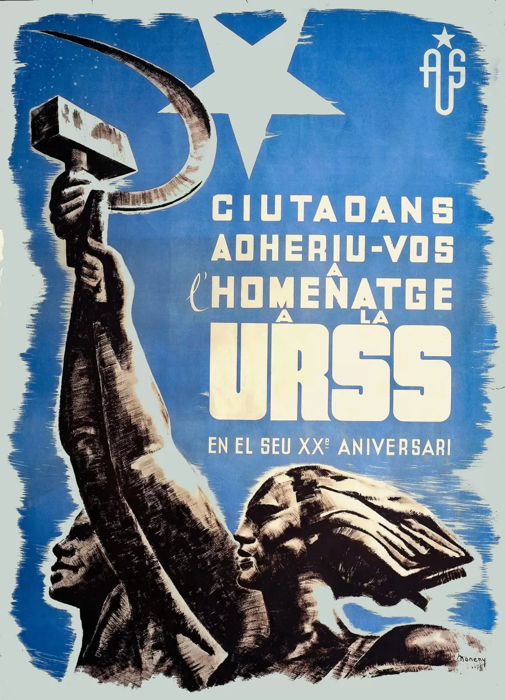 1937, Bürger, schliesst Euch der Würdigung der UdSSR an. 20. Jahrestag der Revolution.