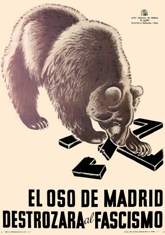 1936, Der Bär von Madrid  wird den Faschismus zerstören.