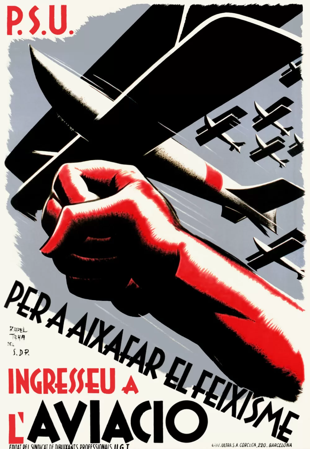 1936, Rafael Tona, Um den Faschismus zu zerstören trete der Luftwaffe