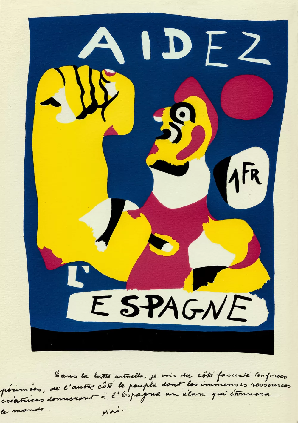 1937, Joan Miro, Helft Spanien