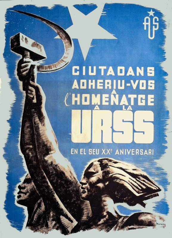 1937, Bürger, schliesst Euch der Würdigung der UdSSR an. 20. Jahrestag der Revolution.