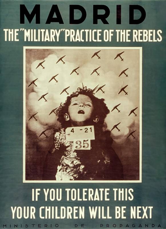 1936, Propagandaministerium, Die «militärische» Aktion der Rebellen > Was Europa duldet und stützt – was eure Kinder erwarten könnten