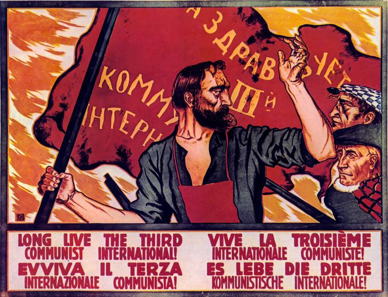 1920, S. Ivanov, es lebe die ditte kommunistische Internationale!