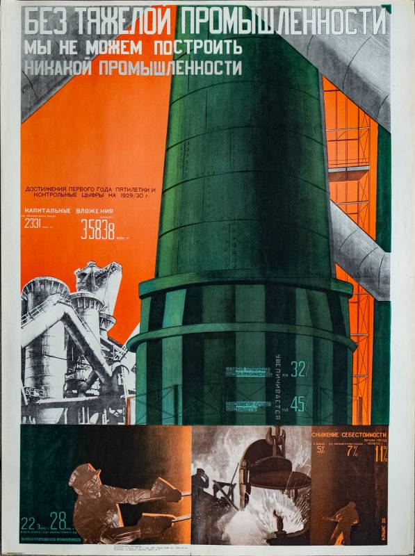 1935, Gustav Gustavovič Klucis, Ohne Schwerindustrie können wir keine Industrie aufbauen.