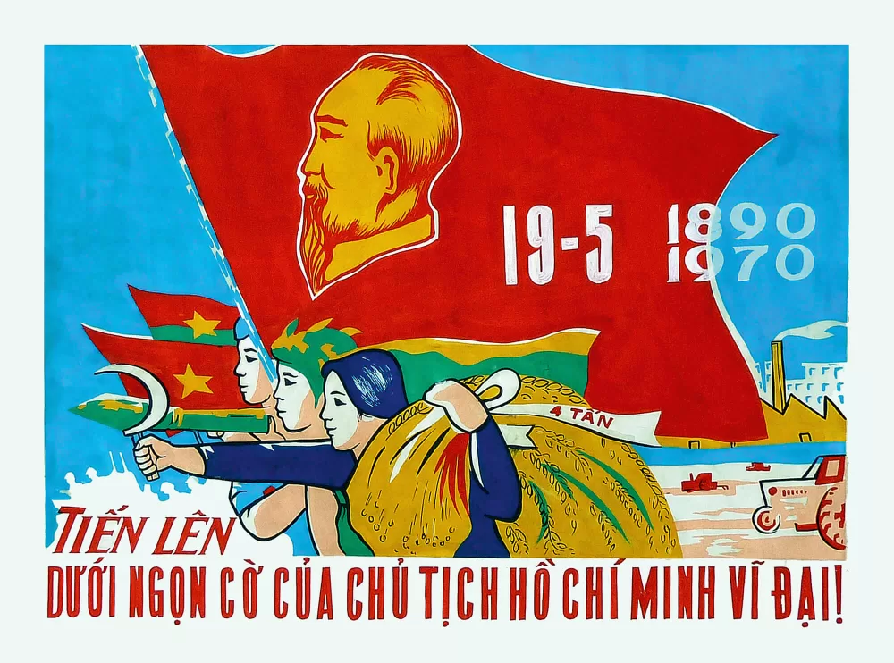 1978, 19.5., 1890–1970, Vorrücken unter der wehenden Fahne von HoChiMinh.