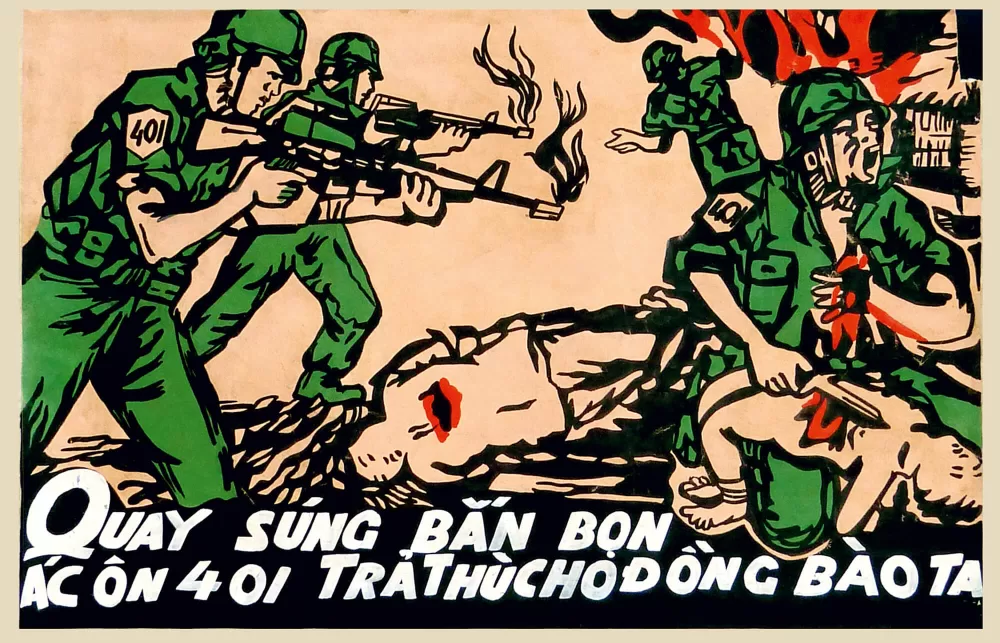 1970er-Jahre, Wendet die Waffen. Beschiesst den Invasor 401, als Rache für unser Volk.