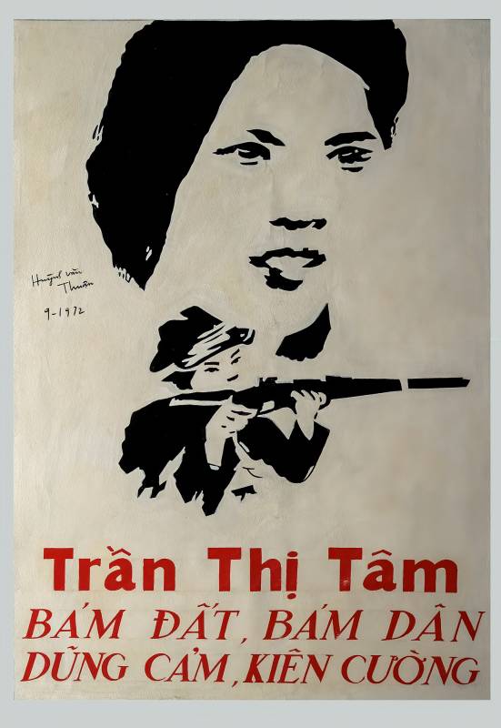 1972, Genossin Tran The Tom, eine unbezwingbare Kämpferin.