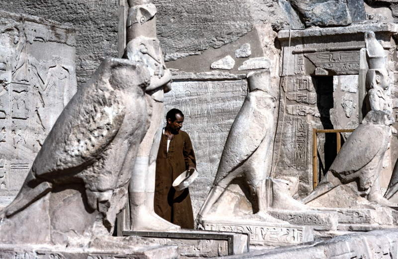 1994, Horustempel in Edfu.