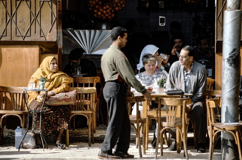 1994, Strassencafé in Kairo.