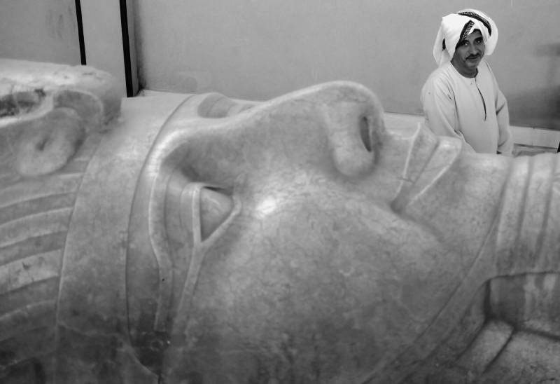 1994, Ramses II, Rahina Museum in Memphis.