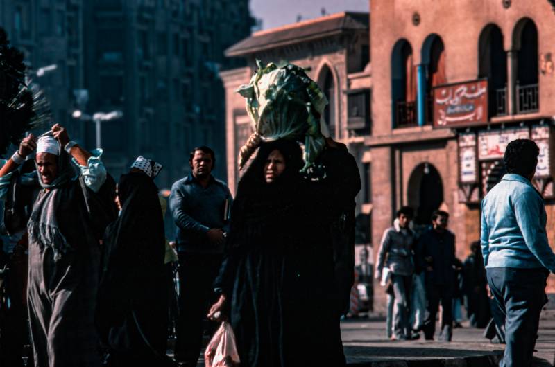 1994, Strassenszene in Kairo