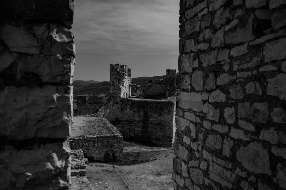 2022, Berat, ein Blick in die Burg.