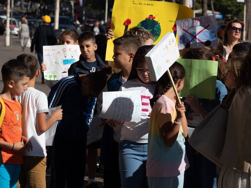 2022, Kinderdemonstration gegen den Krieg in der Ukranine.