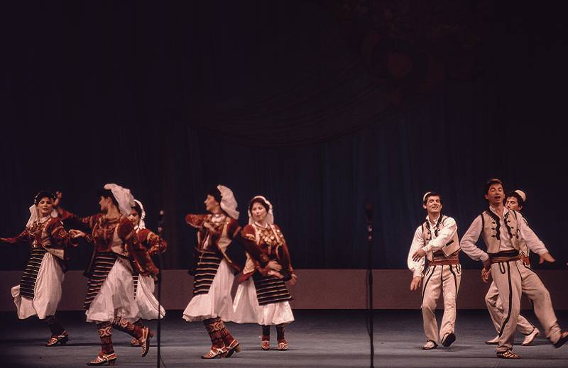 1987, Kulturauführung in Tirana.