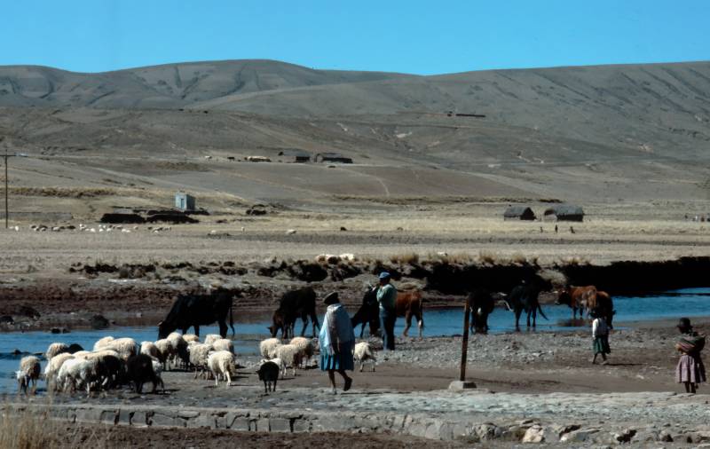 1984, Impressionen vom Alto Plano in Bolivien.