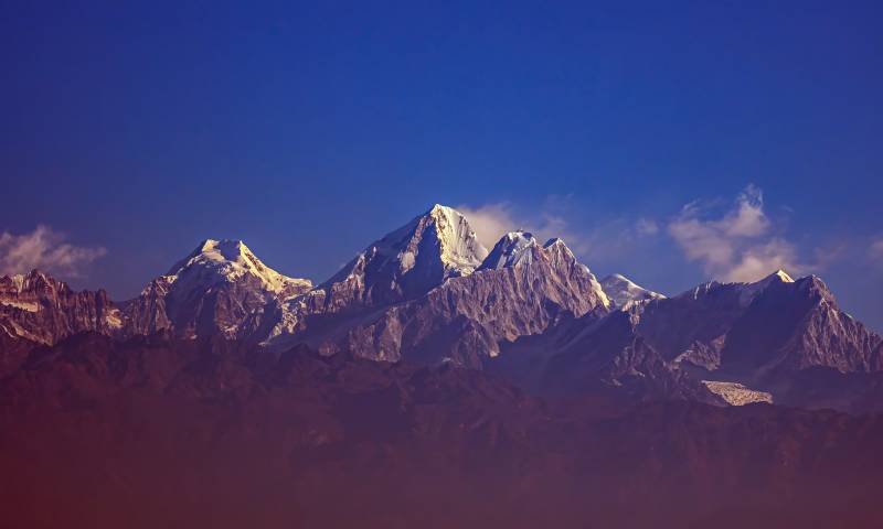 2024, Nepal, Nagarkot, Aussicht auf den Himalaya.