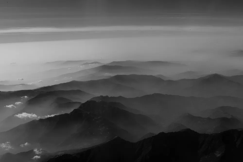 2024, Nepal, Himalaya-Bergkette.