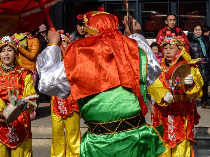 2016, Beijing, Vorbereitung auf das chinesische Neujahrsfest.