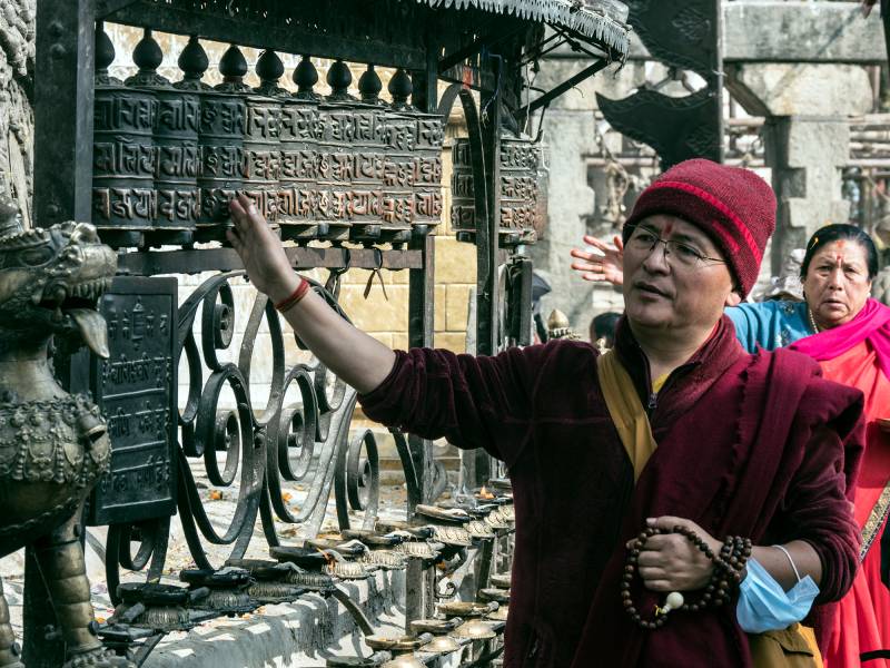 2024. Nepal, Kathmandu, Swayambhunath Stupa.