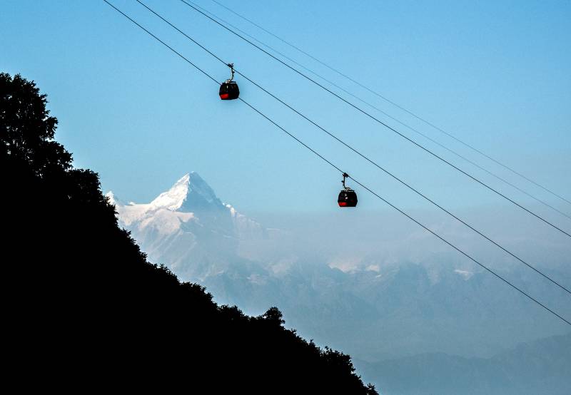 2024, Nepal, Chandragiri Hills Resort, Gaurushankar Him (7134 m).