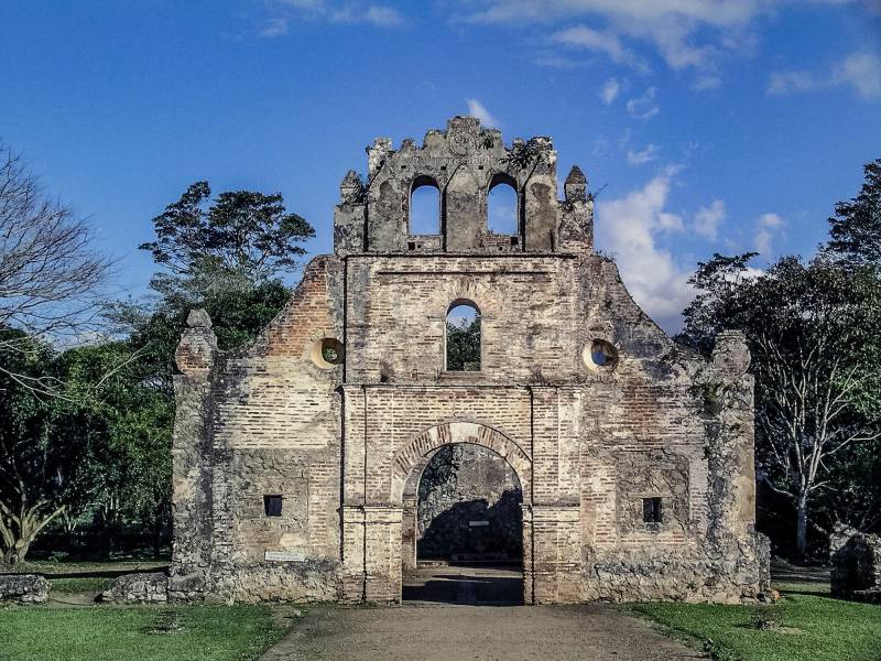 Die Ruinen der Iglesia de Nuestra Senora de la Limpia Concepcion (1575–1580).