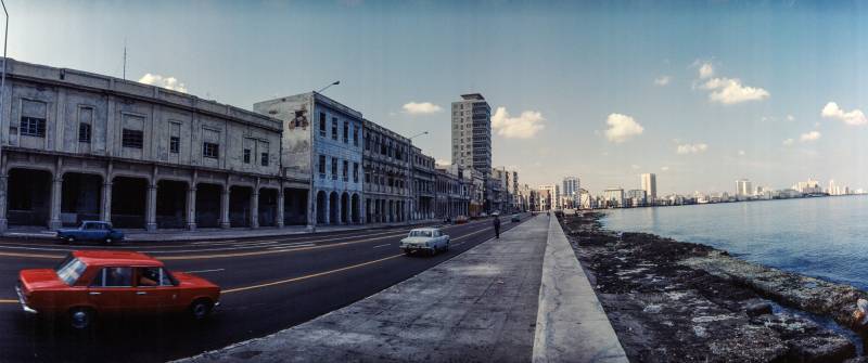1990, Havanna, die Hafenpromenade oder Malecón genannt.