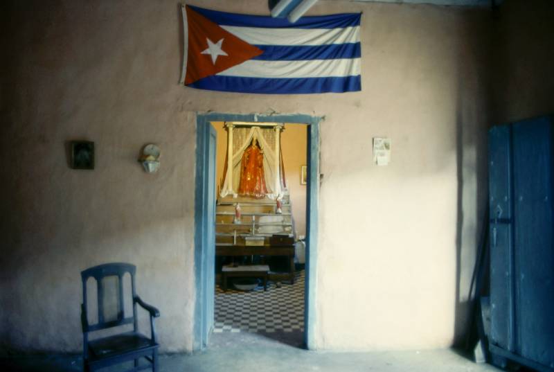 1991, die Santería ist eine afroamerikanische Religion in Kuba.