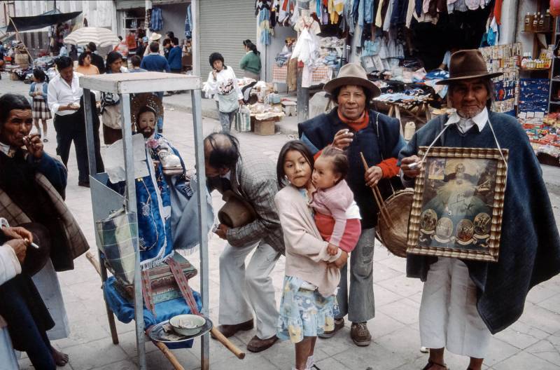 1983, Prozession in Imbabura.