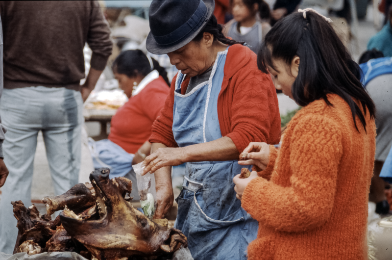 Auf dem Markt in Otavalo.