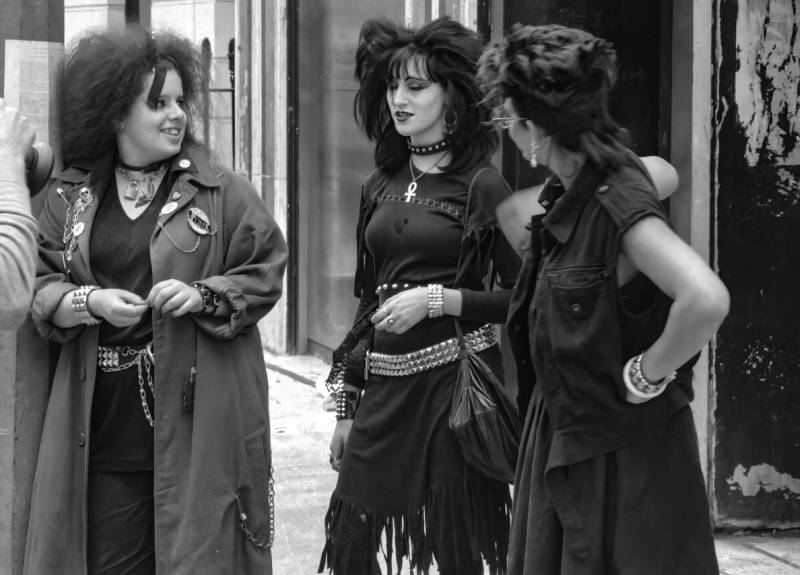 1981, Punks im Zentrum von London.