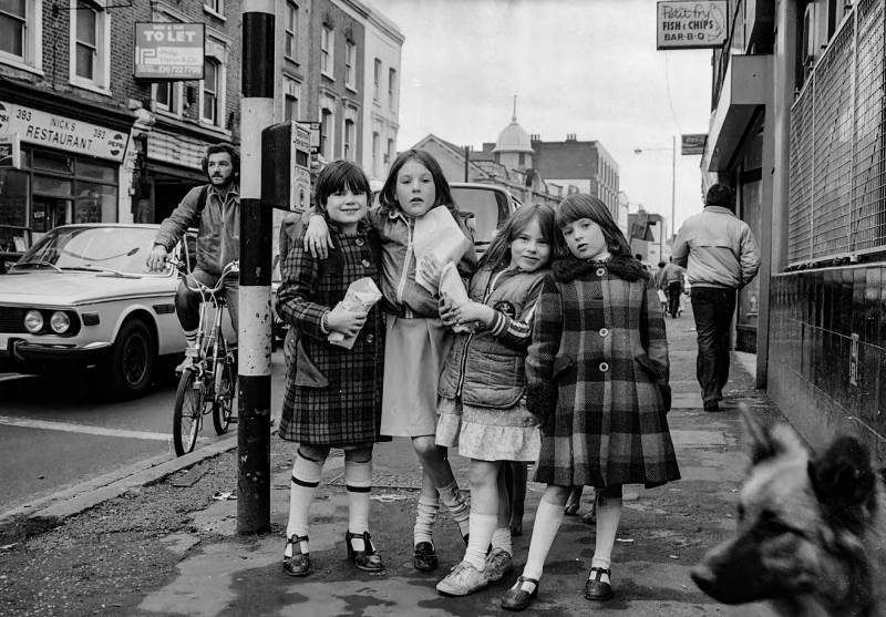 1981, Kinder in London.