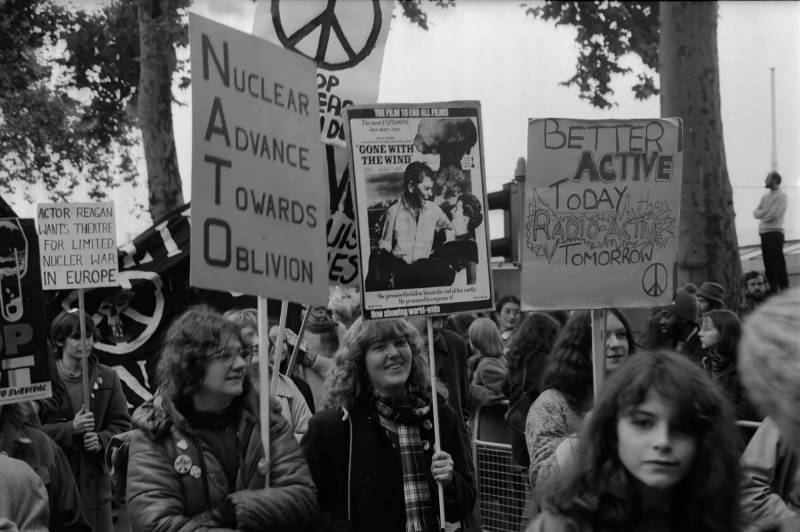1981, London, Friedensdemonstration