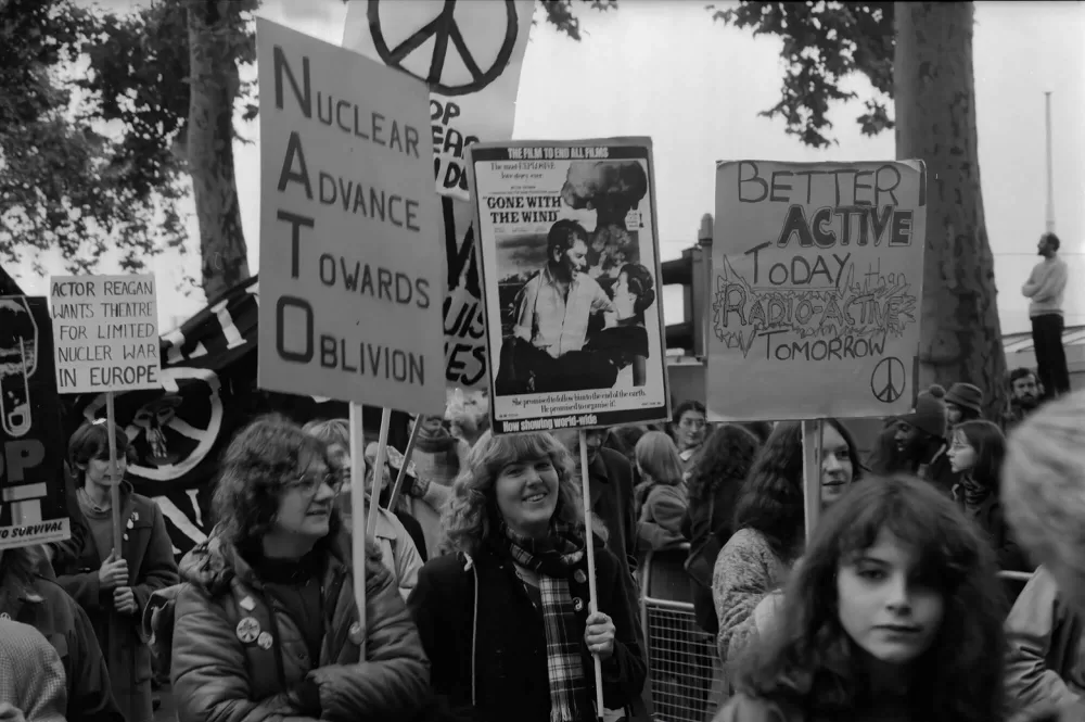 1981, London, Friedensdemonstration
