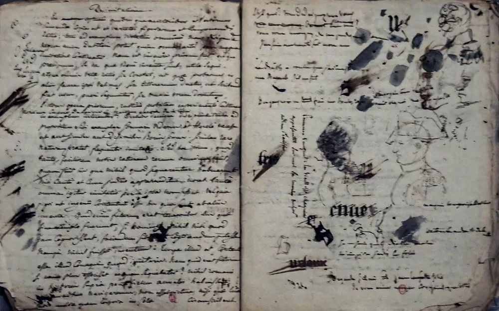 2018, Paris, Louvre, Skizzenbuch des Malers Eugène Delacroix.