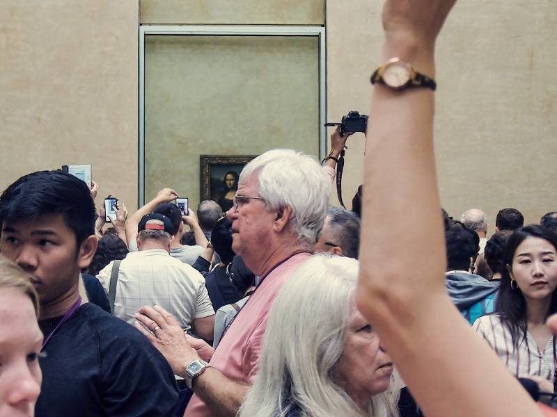 2018, Paris, Louvre, Publikumsmagnet Mona Lisa.
